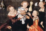 CRANACH, Lucas the Elder Hercules and Omphale china oil painting artist